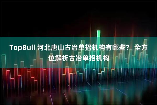 TopBull 河北唐山古冶单招机构有哪些？ 全方位解析古冶单招机构